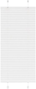 vidaXL Πλισέ περσίδα Λευκό 65x150 cm Πλάτος υφάσματος 64,4 cm