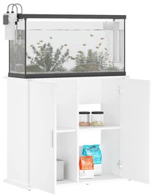 vidaXL Βάση Ενυδρείου Λευκή 81 x 36 x 73 εκ. από Επεξεργασμένο Ξύλο