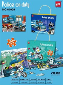 Παιδικό puzzle 100 κομματιών - Police - 61009 - 917214