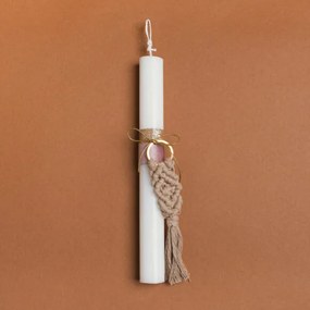 Beauty Home ΛΑΜΠΑΔΑ 25cm ΜΑΚΡΑΜΕ ΜΠΡΕΛΟΚ ΜΟΚΑ ΜΕ ΦΙΟΓΚΟ ΣΕ ΣΥΣΚΕΥΑΣΙΑ ΔΩΡΟΥ