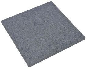 vidaXL Πλάκες Δαπέδου Ασφαλείας 10 τεμ. Γκρι 50x50x3 εκ. Καουτσούκ