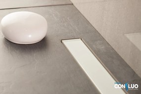Karag Confluo Frameless Line Bianco - Γραμμικό Σιφώνι Δαπέδου - 85 εκ.