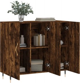 vidaXL Ντουλάπι Καπνιστή Δρυς 90x34x80 εκ. Επεξεργασμένο Ξύλο