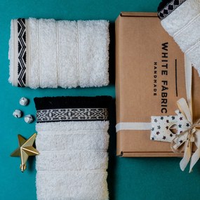 Πετσέτες Χεριών (Σετ 3τμχ) White Fabric Minimal 600gsm