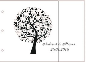 Intra απο ξύλο plywood 3mm-4mm πάχος - Κόντρα πλακέ 4mm ting Engraving Album of Wish Δίασταση 30x30 cm Intraeaxys-eo0eng1g