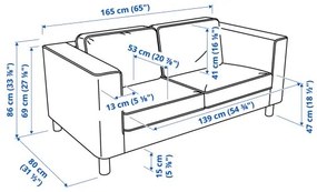 PÄRUP διθέσιος καναπές 093.891.76