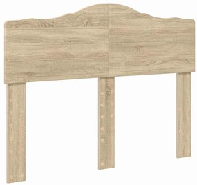 vidaXL Κεφαλάρι με κεφαλάρι Δρύς Sonoma 135 cm Επεξεργασμένο ξύλο