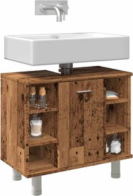 vidaXL Ντουλάπι Νιπτήρα Παλιό Ξύλο 60 x 32 x 53,5 εκ. Μοριοσανίδα