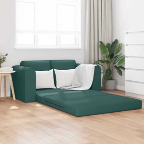 vidaXL Σαλονάκι Κρεβάτι 2 σε 1 Σκούρο Πράσινο 148x71x83 cm Υφάσματος