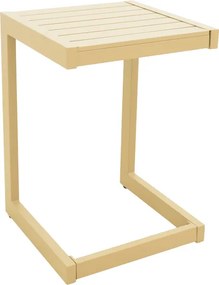Τραπέζι Aether pakoworld cappuccino αλουμίνιο 37.5x36.5x53εκ