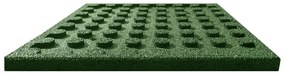 vidaXL Πλάκες Δαπέδου Ασφαλείας 12 τεμ. Πράσινες 50x50x3 εκ. Καουτσούκ