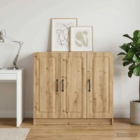 vidaXL Πλαϊνό γραφείο Artisan Δρυς 89 x 34,5 x 77 εκ.