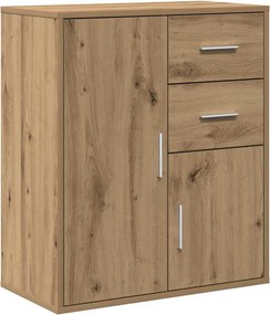 vidaXL Πλαϊνό γραφείο Artisan Oak 60 x 31 x 70 εκ Επεξεργασμένο ξύλο