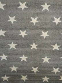 Παιδικό Χαλί LOLLIPOPS NEW 7426 SILVER STARS &#8211; 080×150 cm oval 080cm x 150cm oval Silver