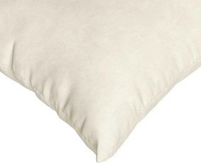 vidaXL Μαξιλάρι Καναπέ 2 pcs Κρεμ 60 x 60 cm Υφασμάτινο Κορντουρά