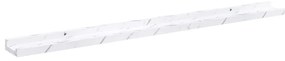 vidaXL Ράφι Τοίχου με ράφι 4 pcs Λευκό Μάρμαρο 100 x 9 x 3 cm