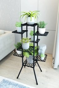 Stewehome Πλαστική διακοσμητική ραφιέρα για γλάστρες με 8 ράφια