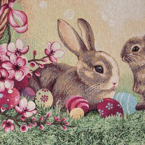 Πασχαλινό Τραπεζομάντηλο (140x180) Silk Fashion Garden Easter