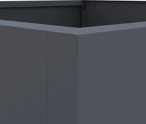 vidaXL Ζαρντινιέρα Ανθρακί 52x48x75 εκ. από Χάλυβα