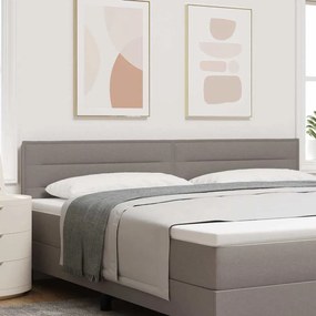 vidaXL Κεφαλάρι Ρυθμιζόμενο Ύψος με κεφαλάρι Taupe 200 cm ύφασμα