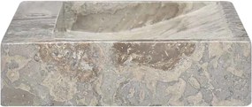vidaXL Νιπτήρας Γκρι 58 x 39 x 10 εκ. Μαρμάρινος