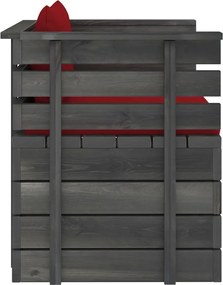 vidaXL Πολυθρόνα Κήπου από Ξύλο Πεύκου με Μαξιλάρια