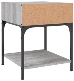 vidaXL Κομοδίνα 2 τεμ Γκρι Sonoma 40x41x50 εκ. από Επεξεργασμένο Ξύλο