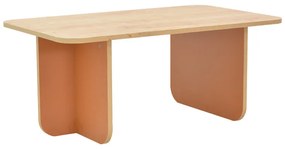 Τραπέζι Bοca  σε oak-κεραμιδί απόχρωση 100x60x42εκ