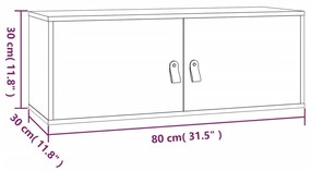 ΝΤΟΥΛΑΠΙ ΤΟΙΧΟΥ 80 X 30 X 30 ΕΚ. ΑΠΟ ΜΑΣΙΦ ΞΥΛΟ ΠΕΥΚΟΥ 818375