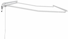 vidaXL Σκελετός Τέντας Λευκό 4 x 2 m Μέταλλο