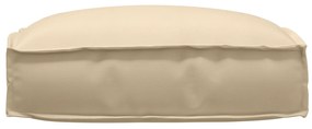 vidaXL Μαξιλάρι παλέτας για κάθισμα Μπεζ 50 x 50 x 12 cm Ύφασμα Oxford