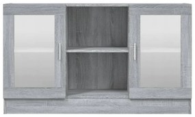 vidaXL Βιτρίνα Γκρι Sonoma 120x30,5x70 εκ. από Επεξεργασμένο Ξύλο