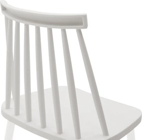 Καρέκλα Aurora pakoworld pp λευκό-πόδι λευκό 42x46x79εκ