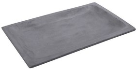 Διακοσμητική Πιατέλα Οθρογώνια TZS120 43x27x4cm Grey Espiel Cement