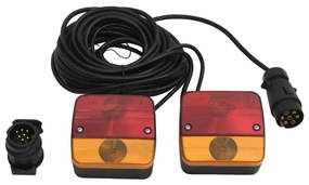 vidaXL Φώτα Τρέιλερ 2 τεμ. Κόκκινα 10,5x5x9,5 εκ. Κλασ. Λαμπτήρας 12V