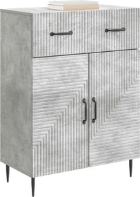 vidaXL Πλαϊνό γραφείο Γκρι Σκυροδέματος 66 x 34,5 x 89,5 εκ
