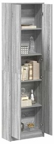 vidaXL Ντουλάπι Γκρι sonoma 55 x 25 x 189 εκ. Επεξεργασμένο ξύλο