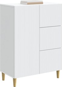 vidaXL Πλαϊνό γραφείο Λευκό 66 x 34,5 x 90 εκ Επεξεργασμένο Ξύλο