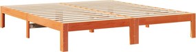 vidaXL Σκελετός Κρεβ. Χωρίς Στρώμα Καφέ Κεριού 160x200 εκ Μασίφ Πεύκο