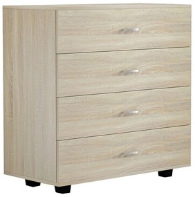 Συρταριέρα Με 4 Συρτάρια HM8996.01 80x40x83cm Sonoma Μελαμίνη