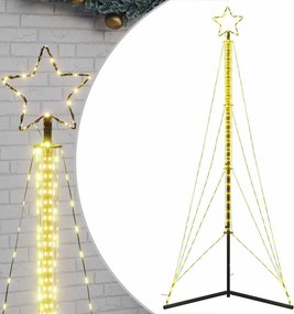 vidaXL Χριστουγεννιάτικο δέντρο LED 483 LED Θερμό Λευκό 240 εκ.