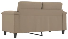 vidaXL Καναπές Διθέσιος Taupe 120 εκ. Ύφασμα μικροϊνών