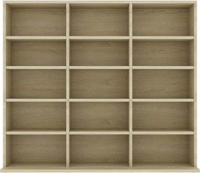 vidaXL Έπιπλο για CD Χρώμα Sonoma Δρυς 100x23x89,5 εκ. από Επεξ. Ξύλο