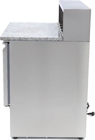 Pizza Prep Fridge - 90cm - 2 Doors - Fits 5 x 1/6 GN - incl Stainless Steel Cover
