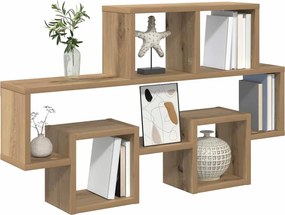 vidaXL Ράφι Τοίχου artisan δρυς 82 x 15 x 51 εκ Επεξεργασμένο ξύλο