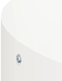 vidaXL Γλάστρα Κήπου Λευκό 40 x 40 x 20 cm Ατσάλι