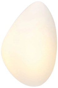 Φωτιστικό Τοίχου - Απλίκα 20137 Led 3000K 5W Με Οπάλ Γυαλί White Metal, Glass