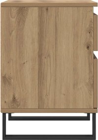 vidaXL Κομοδίνα 2 τεμ. τεχνίτης Δρυς 40 x 35 x 50 εκ. από Επεξεργ Ξύλο