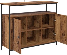 vidaXL Πλαϊνό γραφείο Παλιό Ξύλο 100 x 35 x 80 εκ. Επεξεργασμένο ξύλο