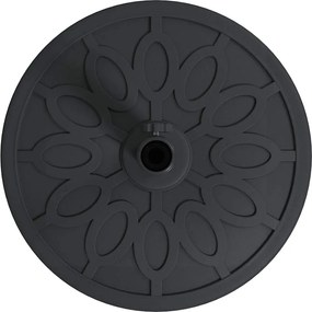 vidaXL Βάση ομπρέλας Art Deco Μαύρο Ø 45 x 39,5 εκ Σίδερο
